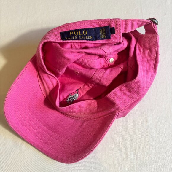 Ralph Lauren Polo Pink Cap - Adjustable Size - Picture 5 of 7